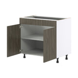 Hugo&Borg Savane 36-in W x 34.5-in H x 24-in D Textmel Base Fully Assembled Cabinet (Flat Panel Slab Door Style)