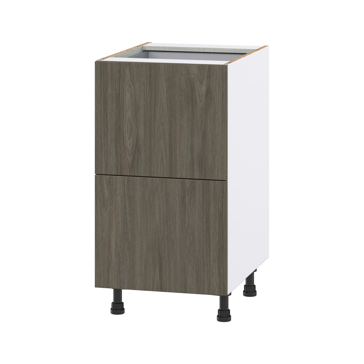 Hugo&Borg Savane 18-in W x 34.5-in H x 24-in D Textmel 3-Drawer Base Fully Assembled Cabinet (Flat Panel Style)