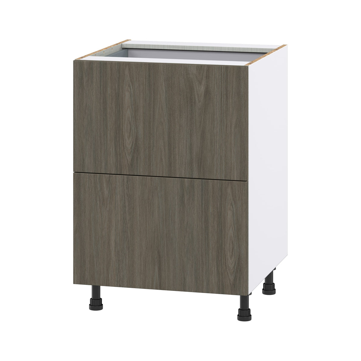Hugo&Borg Savane 24-in W x 34.5-in H x 24-in D Textmel 3-Drawer Base Fully Assembled Cabinet (Flat Panel Style)