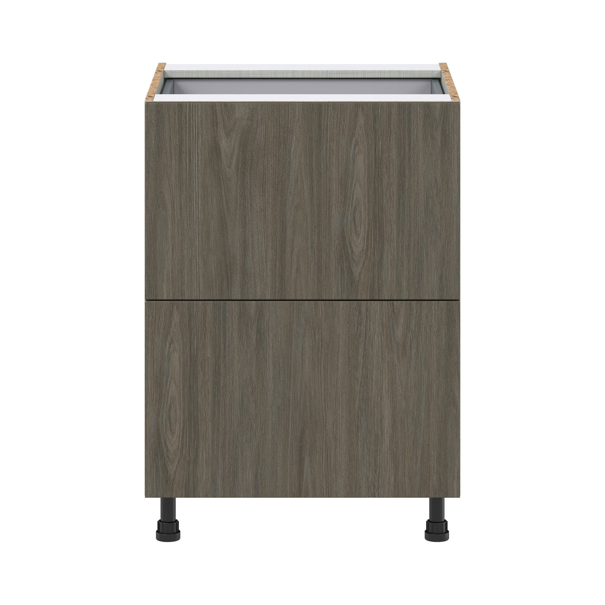 Hugo&Borg Savane 24-in W x 34.5-in H x 24-in D Textmel 3-Drawer Base Fully Assembled Cabinet (Flat Panel Style)