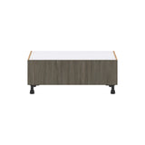 Hugo&Borg Savane 36-in W x 14.5-in H x 24-in D Textmel 1-Drawer Base Fully Assembled Cabinet (Flat Panel Style)