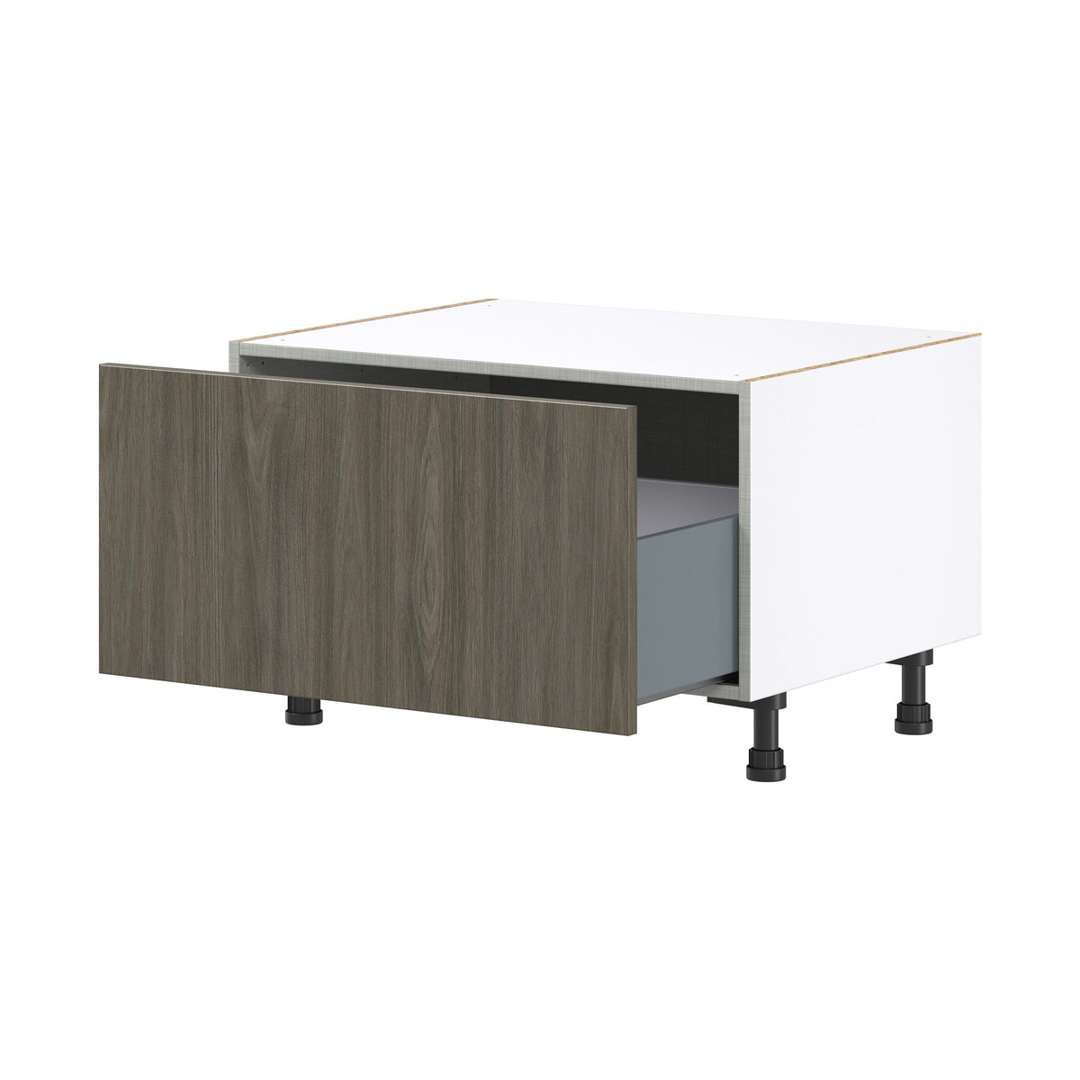 Hugo&Borg Savane 30-in W x 19.5-in H x 24-in D Textmel 1-Drawer Base Fully Assembled Cabinet (Flat Panel Style)