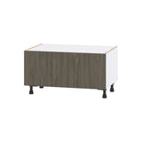 Hugo&Borg Savane 36-in W x 19.5-in H x 24-in D Textmel 1-Drawer Base Fully Assembled Cabinet (Flat Panel Style)