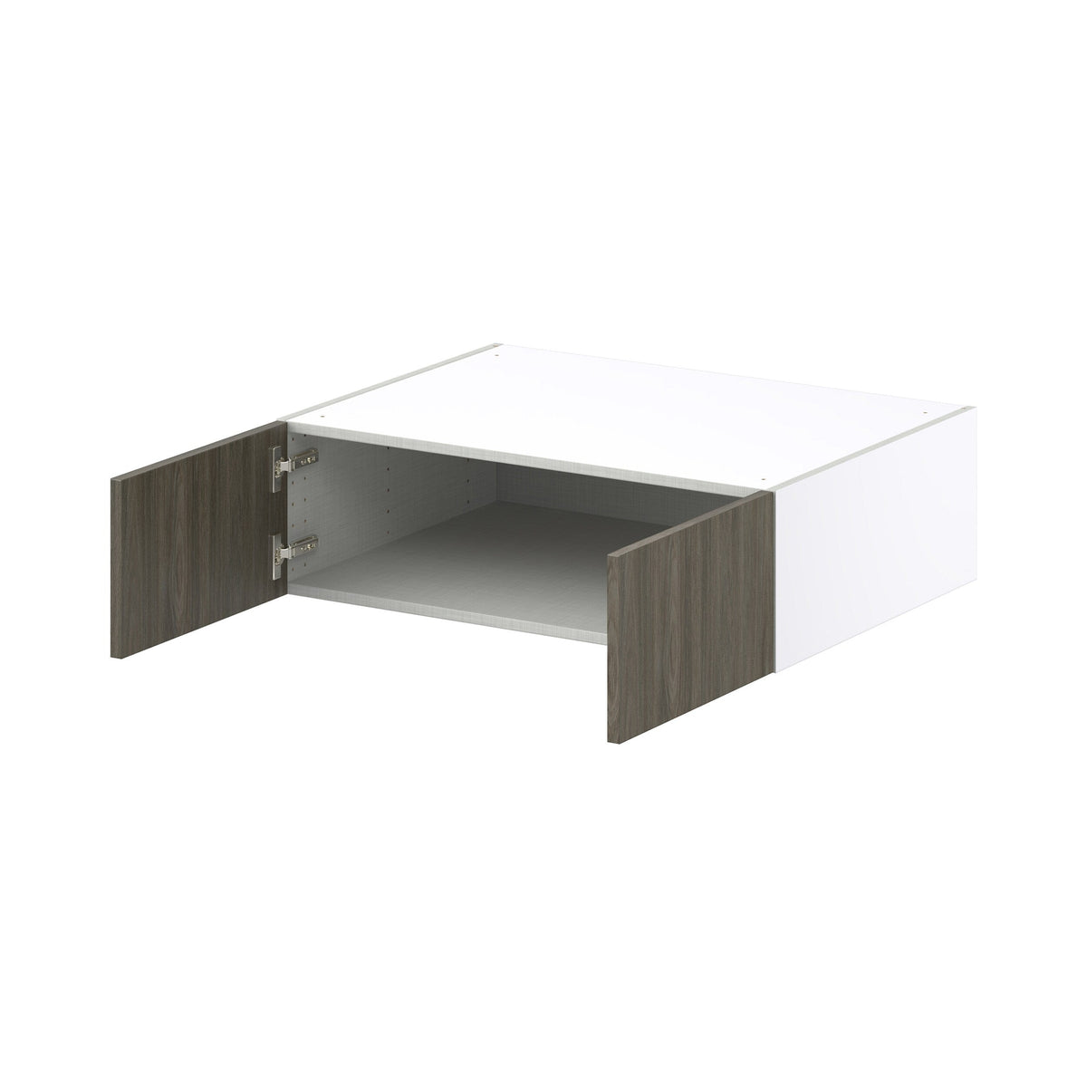 Hugo&Borg Savane 33-in W x 10-in H x 24-in D Textmel Wall Fully Assembled Cabinet (Flat Panel Slab Door Style)