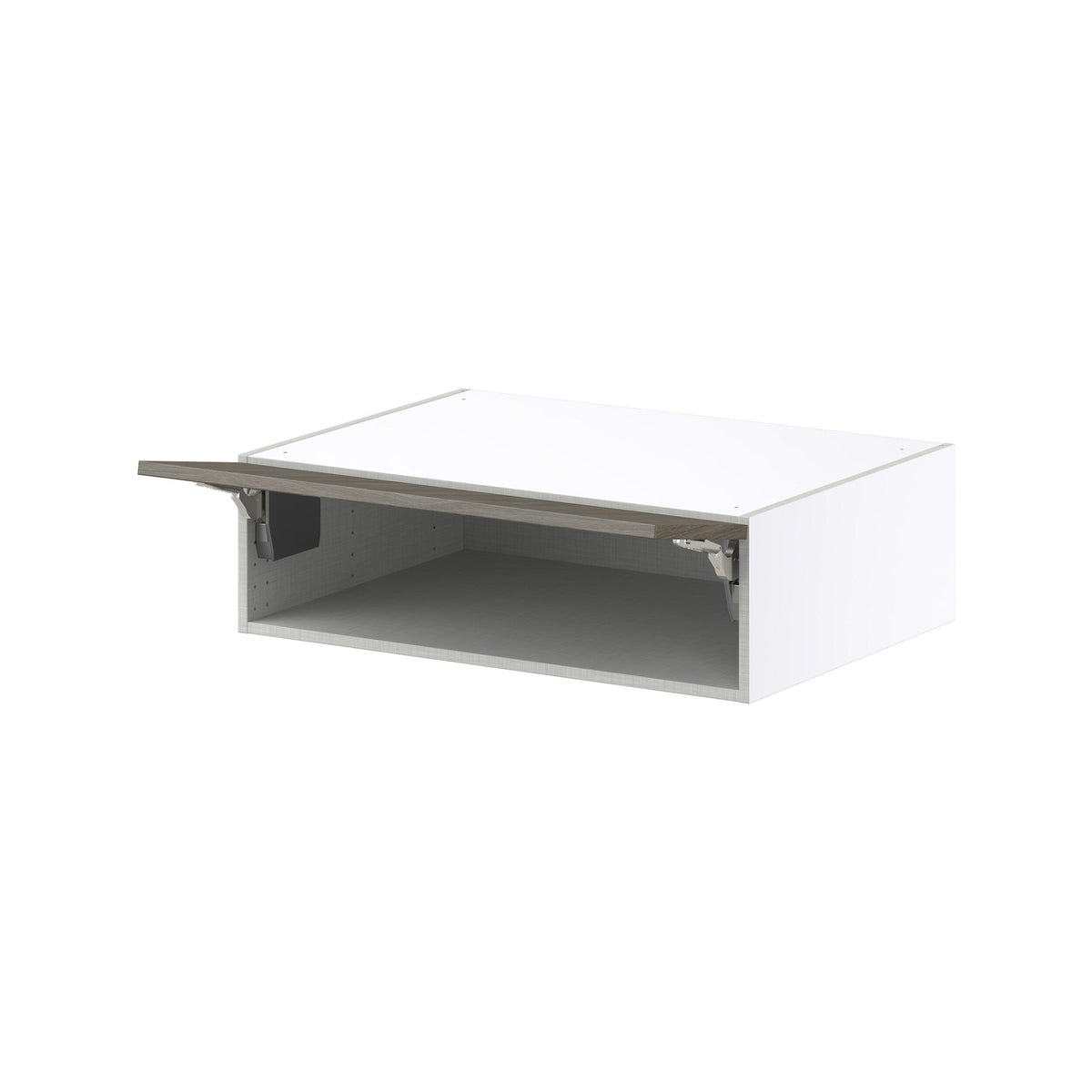 Hugo&Borg Savane 33-in W x 10-in H x 24-in D Textmel Wall Fully Assembled Cabinet (Flat Panel Slab Door Style)