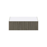Hugo&Borg Savane 33-in W x 10-in H x 24-in D Textmel Wall Fully Assembled Cabinet (Flat Panel Slab Door Style)