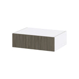 Hugo&Borg Savane 33-in W x 10-in H x 24-in D Textmel Wall Fully Assembled Cabinet (Flat Panel Slab Door Style)