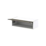 Hugo&Borg Savane 33-in W x 10-in H x 14-in D Textmel Wall Fully Assembled Cabinet (Flat Panel Slab Door Style)