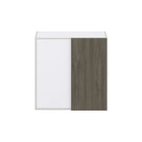 Hugo&Borg Savane 30-in W x 30-in H x 14-in D Textmel Wall Fully Assembled Cabinet (Flat Panel Slab Door Style)