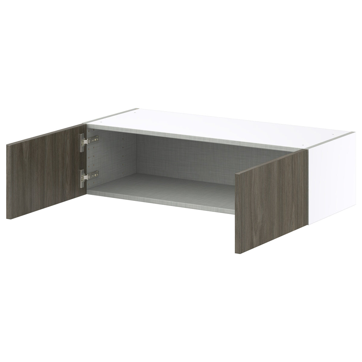 Hugo&Borg Savane 36-in W x 10-in H x 14-in D Textmel Wall Fully Assembled Cabinet (Flat Panel Slab Door Style)