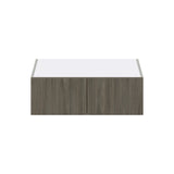 Hugo&Borg Savane 30-in W x 10-in H x 24-in D Textmel Wall Fully Assembled Cabinet (Flat Panel Slab Door Style)