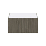 Hugo&Borg Savane 30-in W x 15-in H x 24-in D Textmel Wall Fully Assembled Cabinet (Flat Panel Slab Door Style)