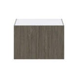 Hugo&Borg Savane 36-in W x 15-in H x 24-in D Textmel Wall Fully Assembled Cabinet (Flat Panel Slab Door Style)