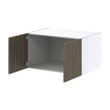 Hugo&Borg Savane 36-in W x 15-in H x 24-in D Textmel Wall Fully Assembled Cabinet (Flat Panel Slab Door Style)