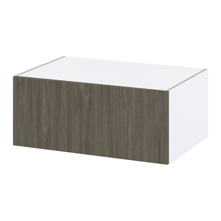 Hugo&Borg Savane 36-in W x 15-in H x 24-in D Textmel Wall Fully Assembled Cabinet (Flat Panel Slab Door Style)