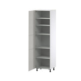 Hugo&Borg Belcourt 24-in W x 89.5-in H x 24-in D Gray Painted Pantry Fully Assembled Cabinet (Recessed Panel Shaker Door Style)
