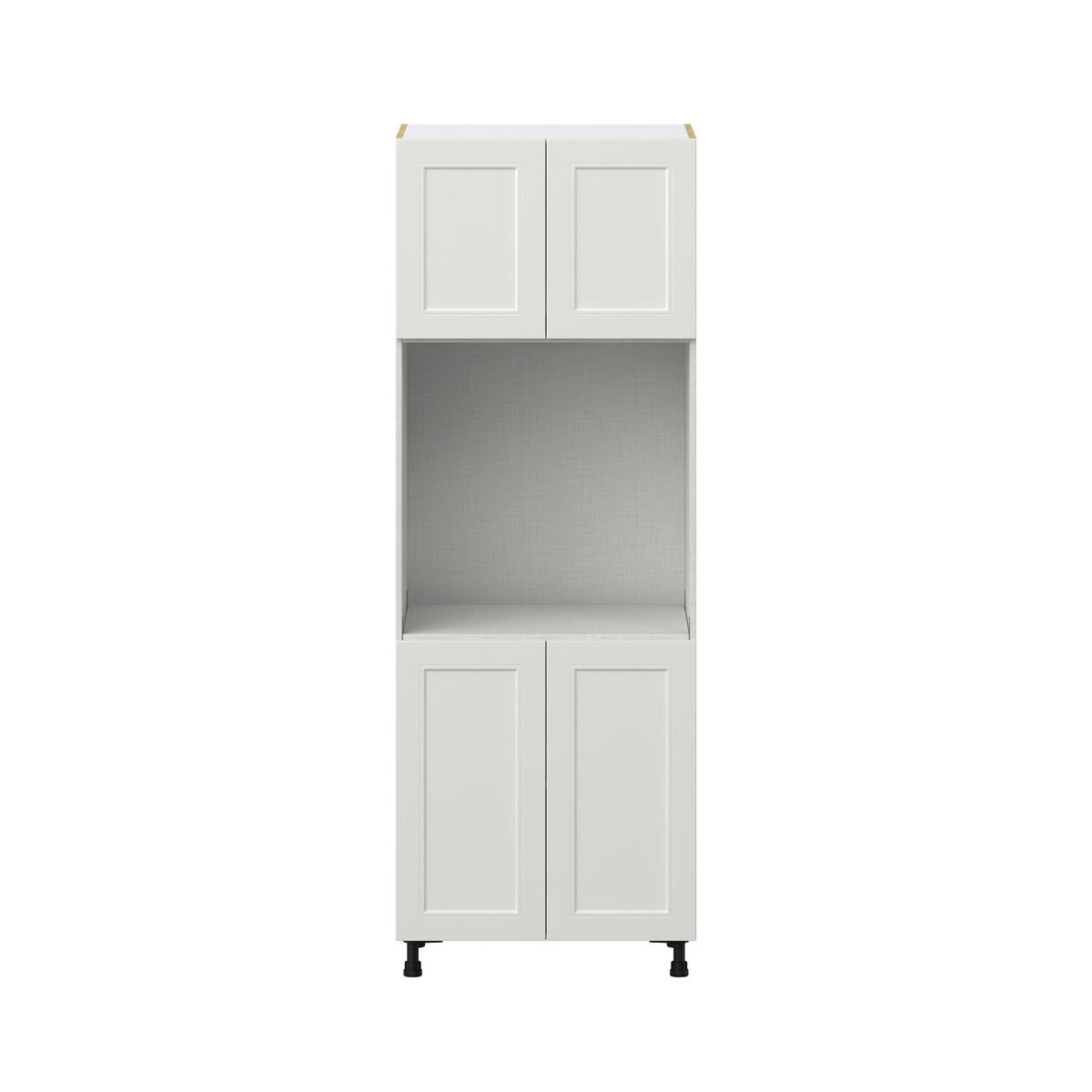 Hugo&Borg Belcourt 30-in W x 84.5-in H x 24-in D Gray Painted Single Oven Pantry Fully Assembled Cabinet (Recessed Panel Shaker Style)