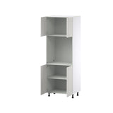 Hugo&Borg Belcourt 30-in W x 84.5-in H x 24-in D Gray Painted Single Oven Pantry Fully Assembled Cabinet (Recessed Panel Shaker Style)