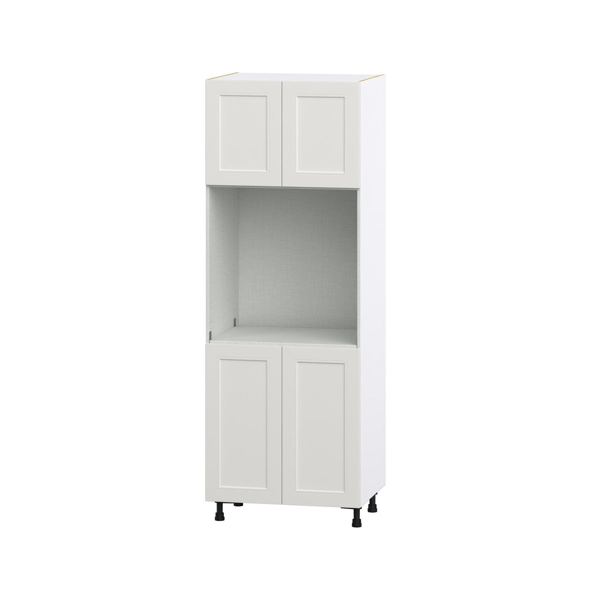 Hugo&Borg Belcourt 30-in W x 84.5-in H x 24-in D Gray Painted Single Oven Pantry Fully Assembled Cabinet (Recessed Panel Shaker Style)