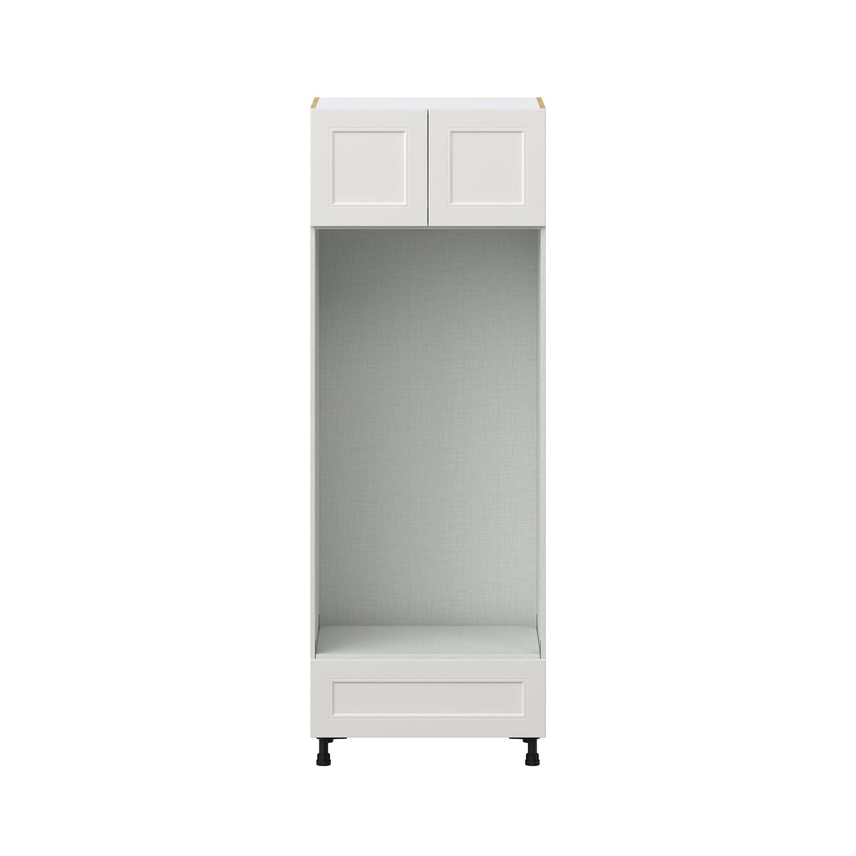 Hugo&Borg Belcourt 30-in W x 84.5-in H x 24-in D Gray Painted 1-Drawer Single or Double Oven Pantry Fully Assembled Cabinet (Recessed Panel Shaker Style)