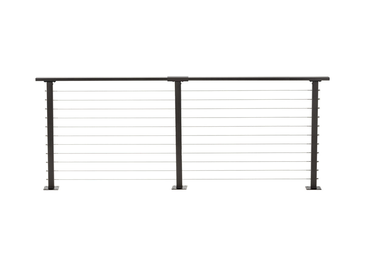CityPost Deck Mount Bronze Steel Deck Cable Rail Kit
