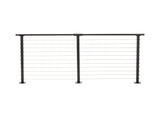 CityPost Deck Mount Bronze Steel Deck Cable Rail Kit