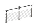 CityPost Deck Mount White Steel Deck Cable Rail Kit