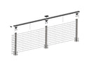 CityPost Deck Mount Black Steel Deck Cable Rail Kit