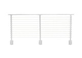 CityPost Face Mount x 36-in White Steel Deck Cable Rail Kit