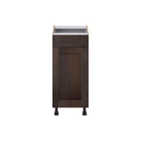 Hugo&Borg 15-in W x 34.5-in H x 21-in D Wood 1-Drawer Base Fully Assembled Cabinet (Recessed Panel Shaker Style)