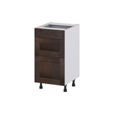 Hugo&Borg 18-in W x 34.5-in H x 21-in D Wood 3-Drawer Base Fully Assembled Cabinet (Recessed Panel Style)