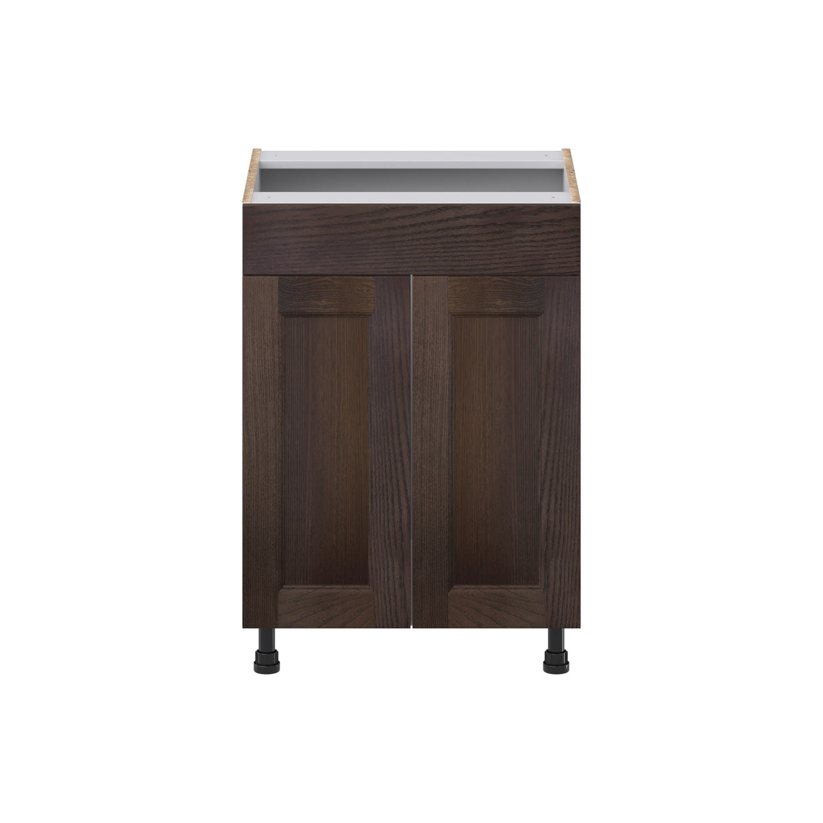 Hugo&Borg 24-in W x 34.5-in H x 21-in D Wood Sink Base Fully Assembled Cabinet (Recessed Panel Shaker Style)