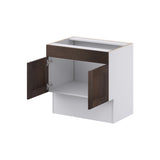 Hugo&Borg 30-in W x 30-in H x 21-in D Wood Sink Base Fully Assembled Cabinet (Recessed Panel Shaker Style)