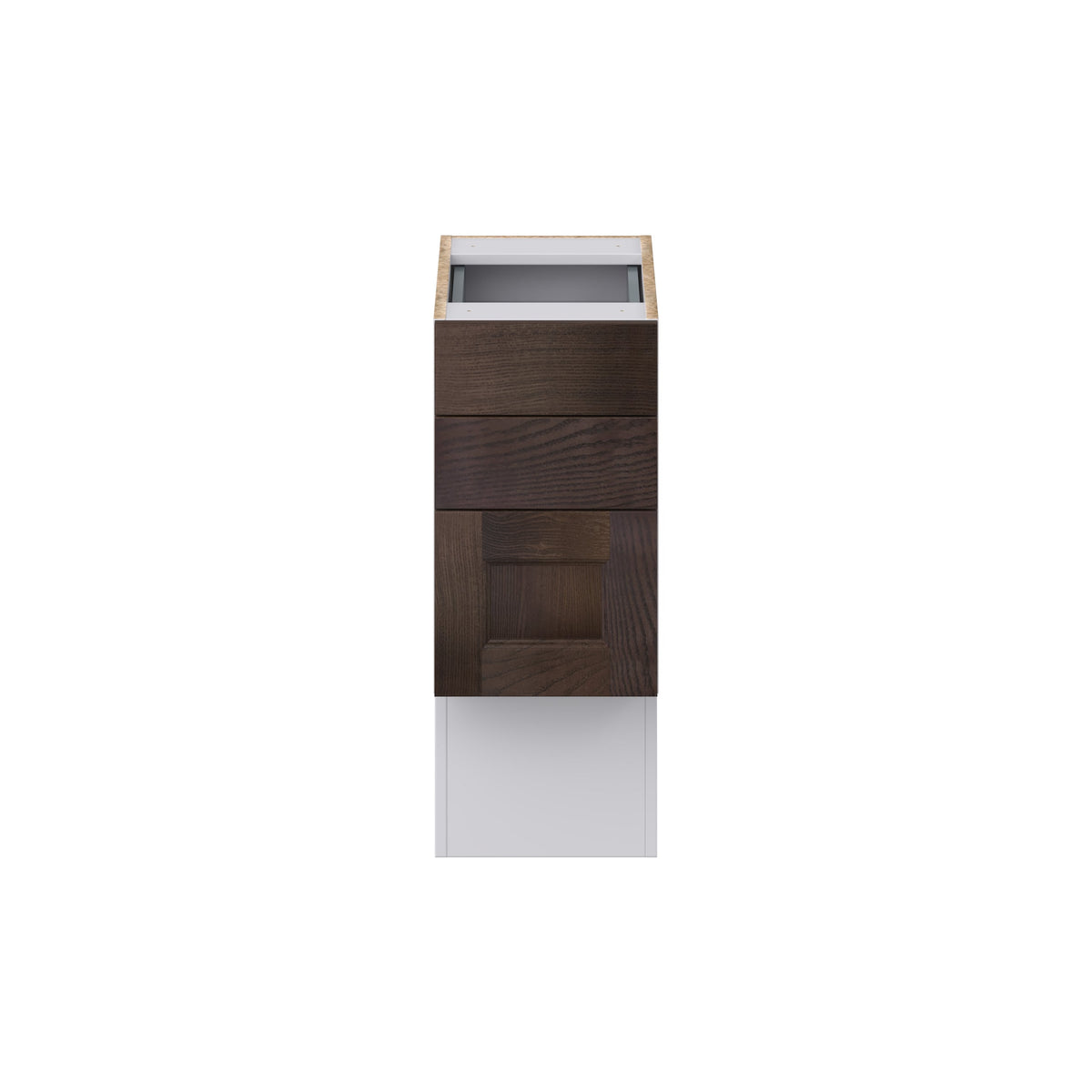 Hugo&Borg 12-in W x 30-in H x 21-in D Wood 4-Drawer Base Fully Assembled Cabinet (Recessed Panel Style)
