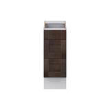 Hugo&Borg 12-in W x 32.5-in H x 24-in D Wood 3-Drawer Base Fully Assembled Cabinet (Recessed Panel Style)