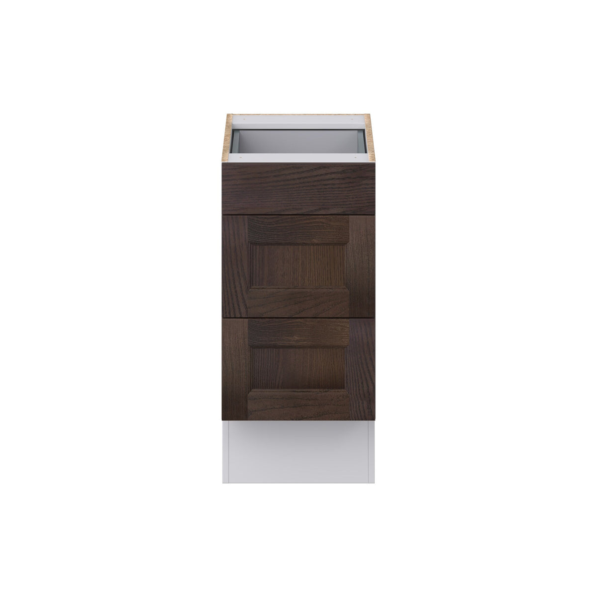 Hugo&Borg 15-in W x 32.5-in H x 24-in D Wood 3-Drawer Base Fully Assembled Cabinet (Recessed Panel Style)