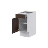 Hugo&Borg Montclaire 15-in W x 34.5-in H x 24-in D Wood 1-Drawer Base Fully Assembled Cabinet (Recessed Panel Shaker Style)