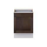 Hugo&Borg 24-in W x 34.5-in H x 24-in D Wood 1-Drawer Base Fully Assembled Cabinet (Recessed Panel Shaker Style)