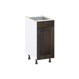 Hugo&Borg Montclaire 15-in W x 34.5-in H x 24-in D Wood 1-Drawer Base Fully Assembled Cabinet (Recessed Panel Shaker Style)