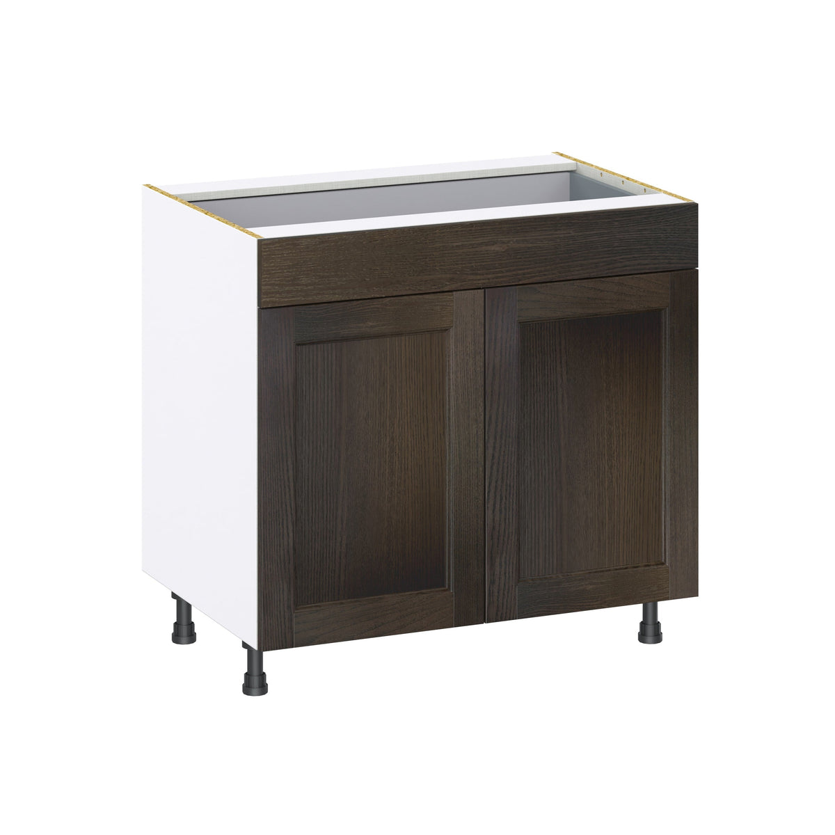Hugo&Borg Montclaire 36-in W x 34.5-in H x 24-in D Wood 1-Drawer Base Fully Assembled Cabinet (Recessed Panel Shaker Style)