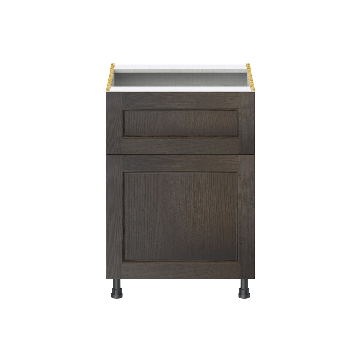 Hugo&Borg Montclaire 24-in W x 34.5-in H x 25-in D Wood 1-Drawer Base Fully Assembled Cabinet (Recessed Panel Shaker Style)