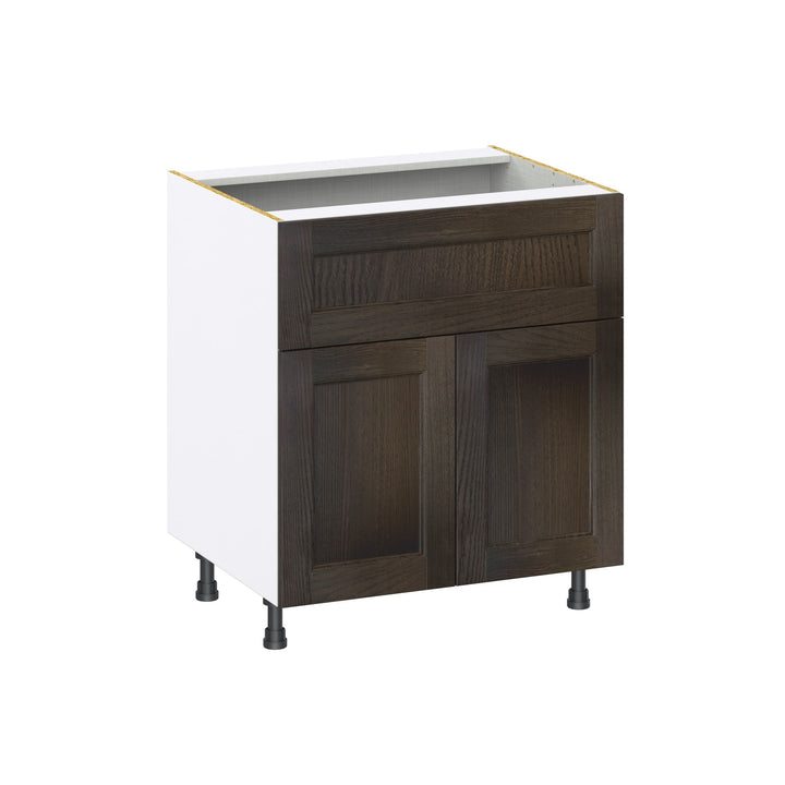 Hugo&Borg Montclaire 30-in W x 34.5-in H x 25-in D Wood 1-Drawer Base Fully Assembled Cabinet (Recessed Panel Shaker Style)