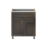 Hugo&Borg Montclaire 30-in W x 34.5-in H x 25-in D Wood 1-Drawer Base Fully Assembled Cabinet (Recessed Panel Shaker Style)