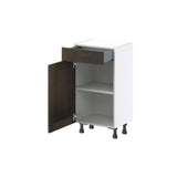 Hugo&Borg Montclaire 18-in W x 34.5-in H x 14-in D Wood 1-Drawer Base Fully Assembled Cabinet (Recessed Panel Shaker Style)