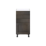 Hugo&Borg Montclaire 18-in W x 34.5-in H x 14-in D Wood 3-Drawers Base Fully Assembled Cabinet (Recessed Panel Shaker Style)