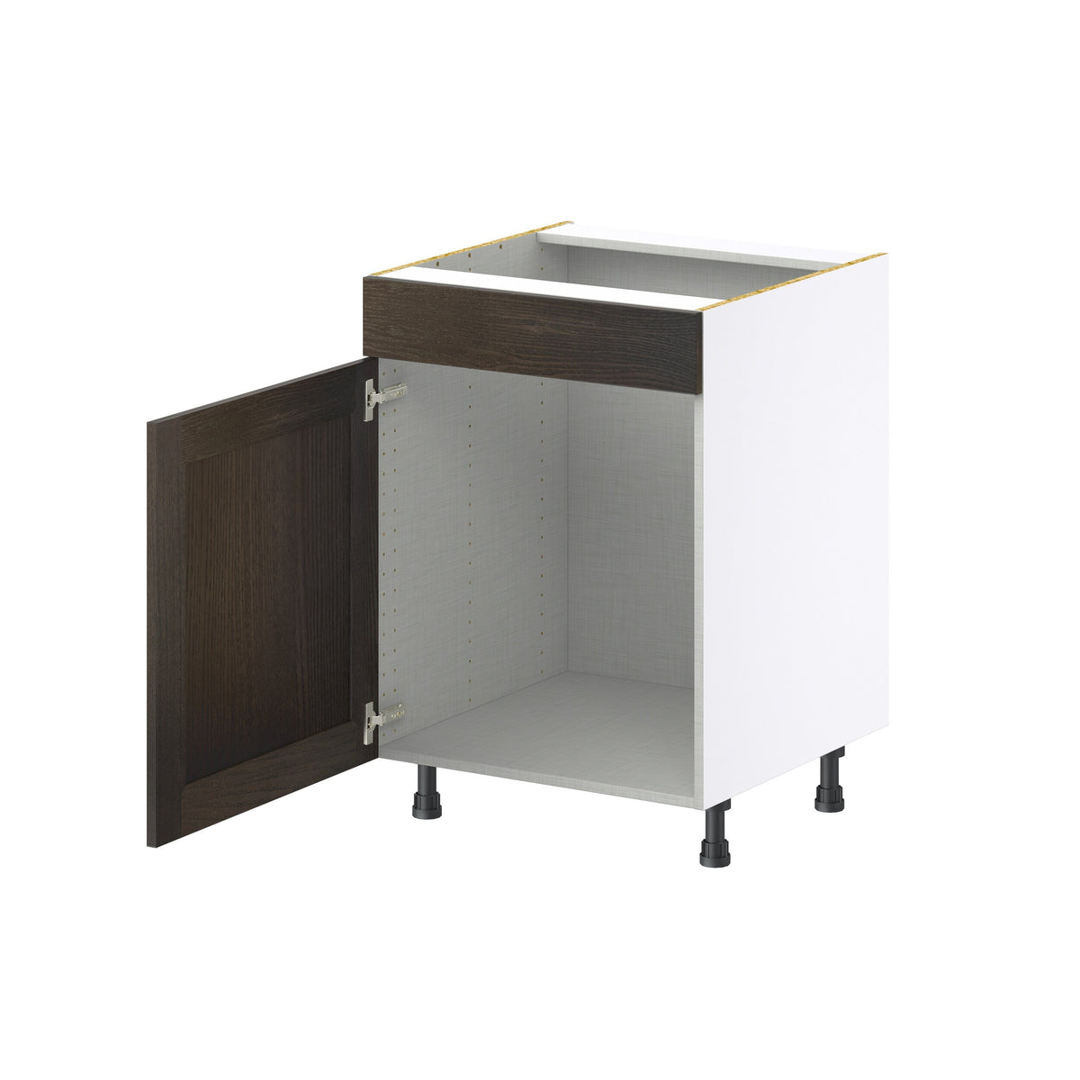Hugo&Borg Montclaire 24-in W x 34.5-in H x 24-in D Wood Sink Base Fully Assembled Cabinet (Recessed Panel Shaker Style)