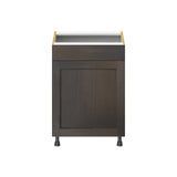 Hugo&Borg Montclaire 24-in W x 34.5-in H x 24-in D Wood Sink Base Fully Assembled Cabinet (Recessed Panel Shaker Style)