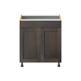 Hugo&Borg Montclaire 30-in W x 34.5-in H x 24-in D Wood Sink Base Fully Assembled Cabinet (Recessed Panel Shaker Style)