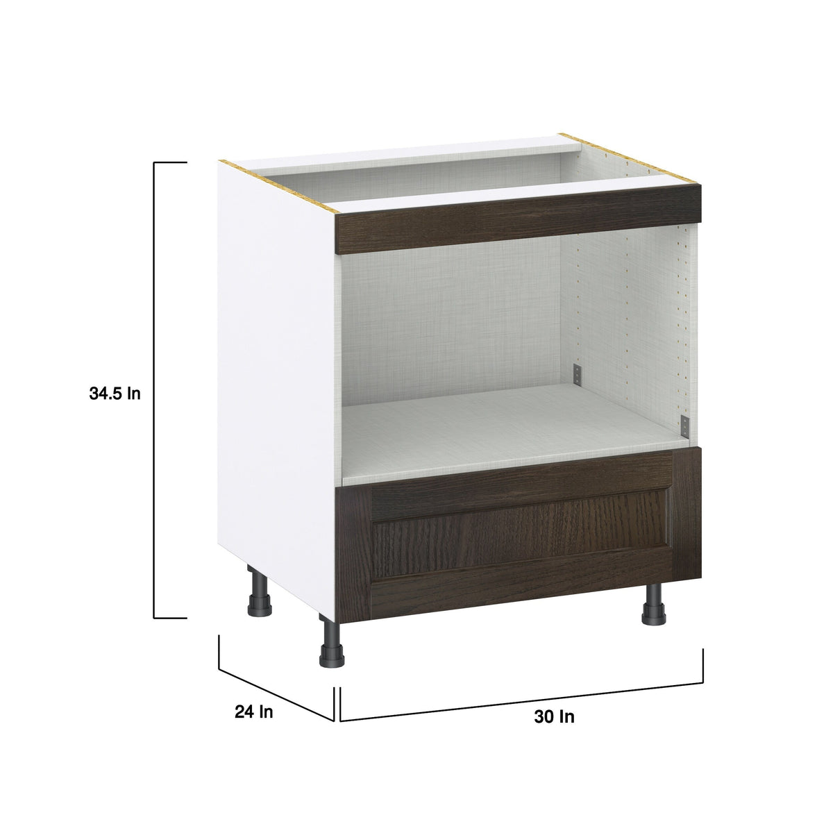 Hugo&Borg Montclaire 30-in W x 34.5-in H x 24-in D Wood 1-Drawer Base Fully Assembled Cabinet (Recessed Panel Style)