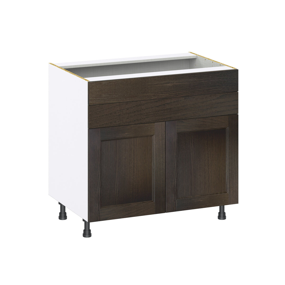 Hugo&Borg Montclaire 36-in W x 34.5-in H x 24-in D Wood 1-Drawer Base Fully Assembled Cabinet (Recessed Panel Shaker Style)